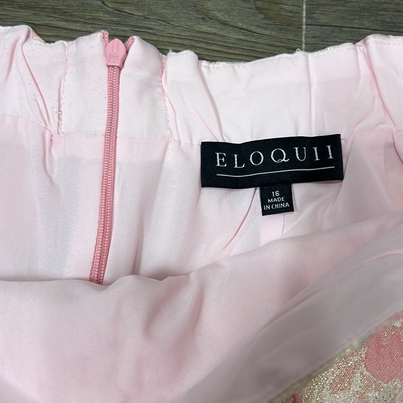 NWT Eloquii Metallic Floral Brocade Mini Skirt, Sz 16 - Picture 3 of 8